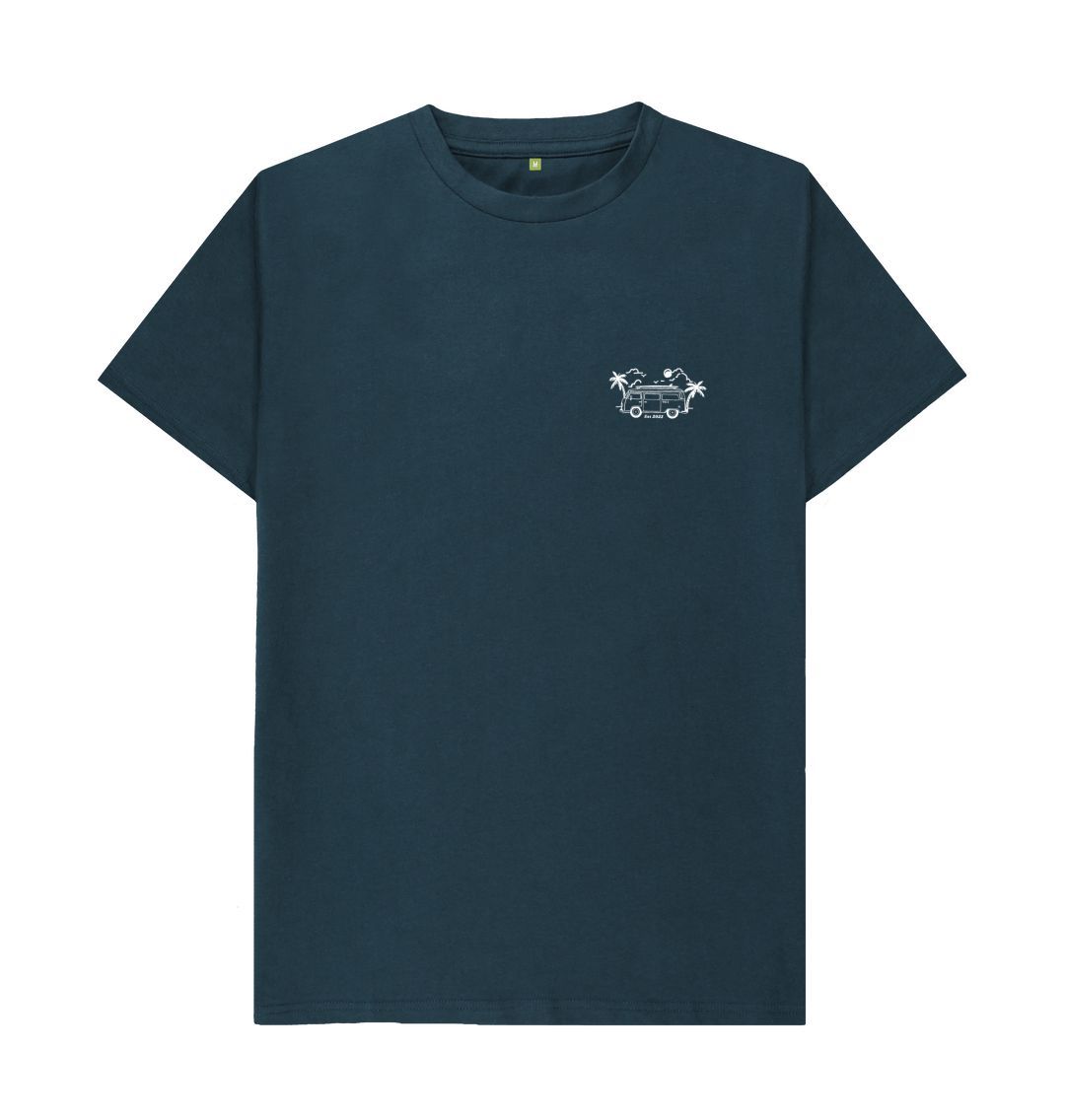 Denim Blue Front Facing Van fitted tees