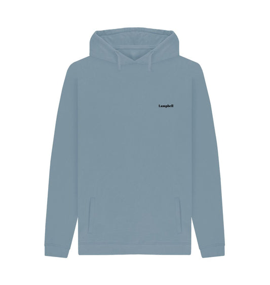 Stone Blue Relaxed Hoodies