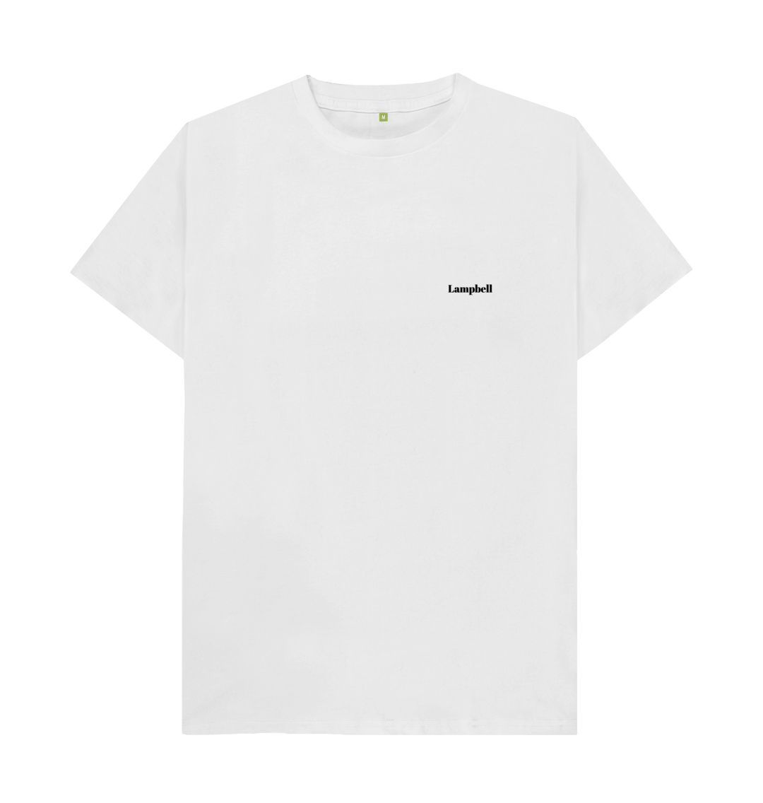 White Modern classic fitted tee