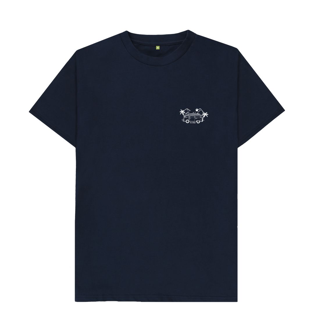 Navy Blue Front Facing Van fitted tees